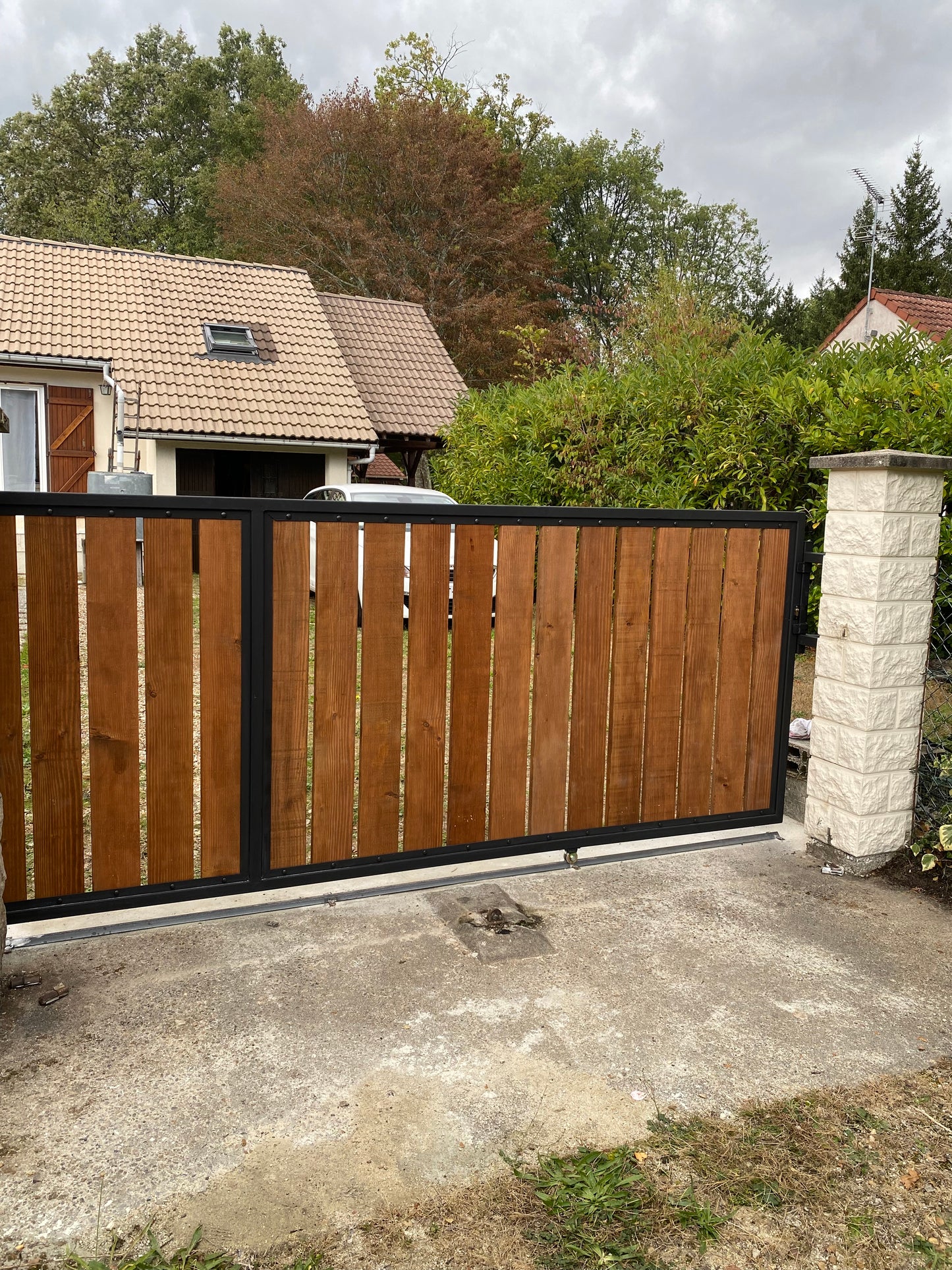 Iron and wood gate